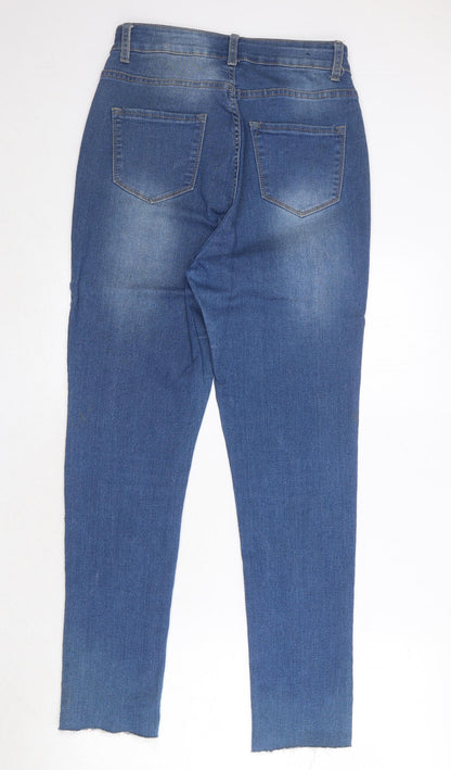 Bob Jeans Womens Blue Cotton Skinny Jeans Size 27 in Regular Zip