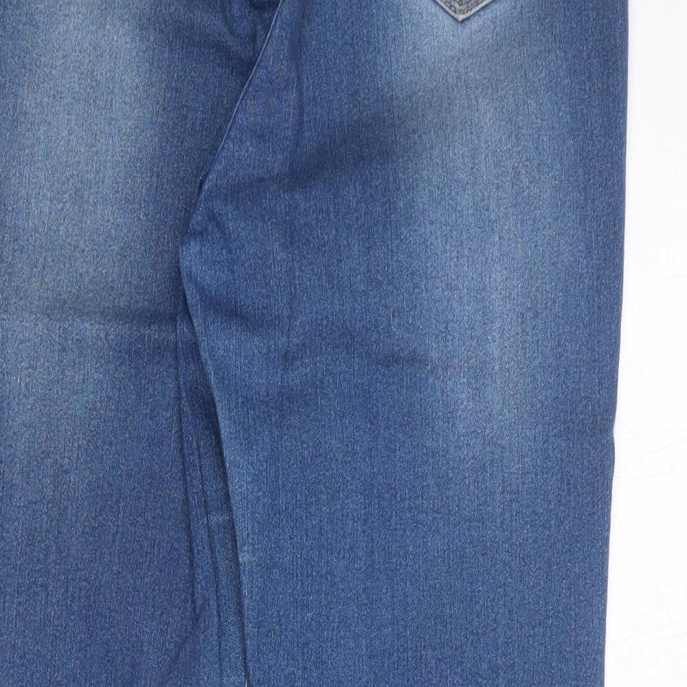 Bob Jeans Womens Blue Cotton Skinny Jeans Size 27 in Regular Zip