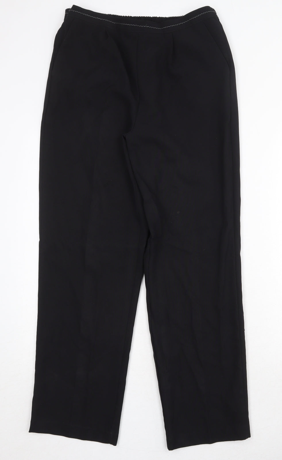 Womens UK Size 12 Bonmarché Regular Fit  Black Trousers