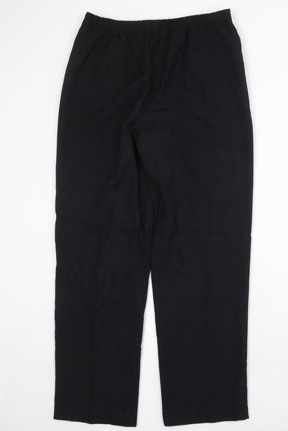 Womens UK Size 12 Bonmarché Regular Fit  Black Trousers
