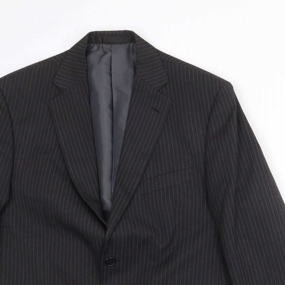 Mens UK Size 42 Marks and Spencer Regular Black Suit Jacket