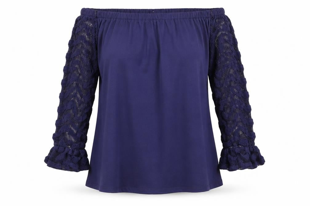 Womens UK Size M Celmia Blue Basic Blouse