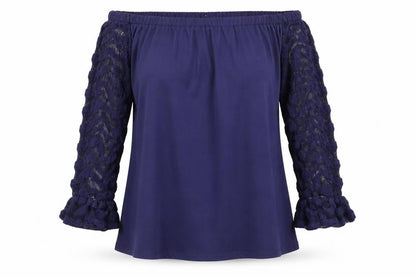 Womens UK Size M Celmia Blue Basic Blouse