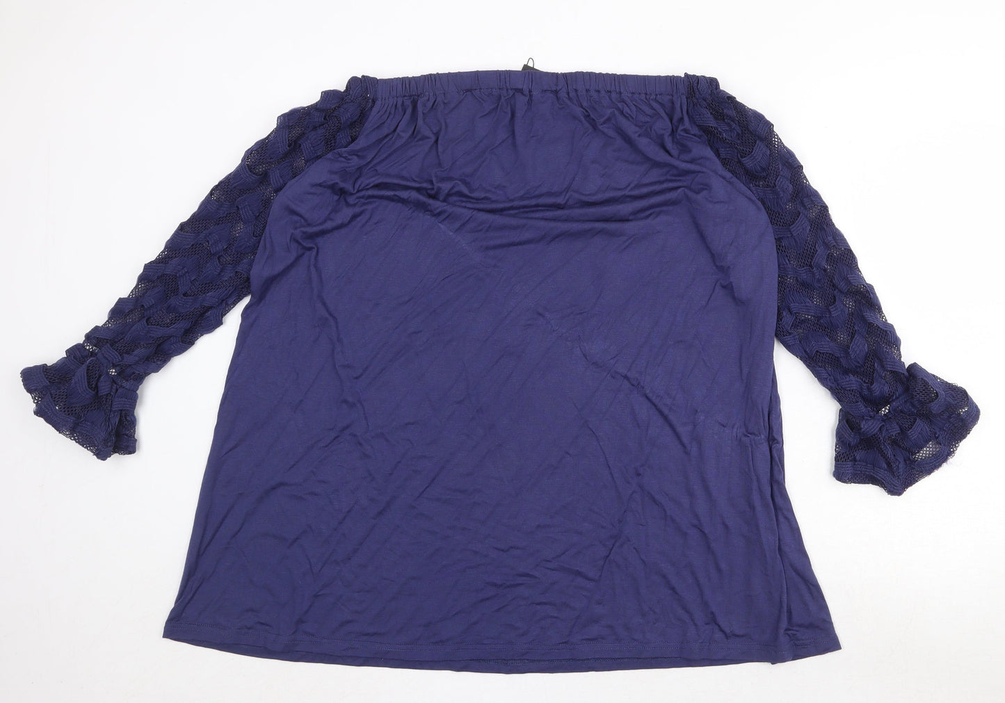 Womens UK Size M Celmia Blue Basic Blouse