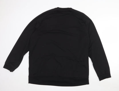 Athletic Works Mens Black Polyester Pullover Sweatshirt Size XL