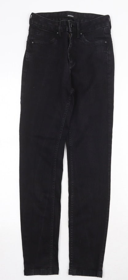 Womens UK Size 8 Marks and Spencer Regular Fit Skinny Black Jeans