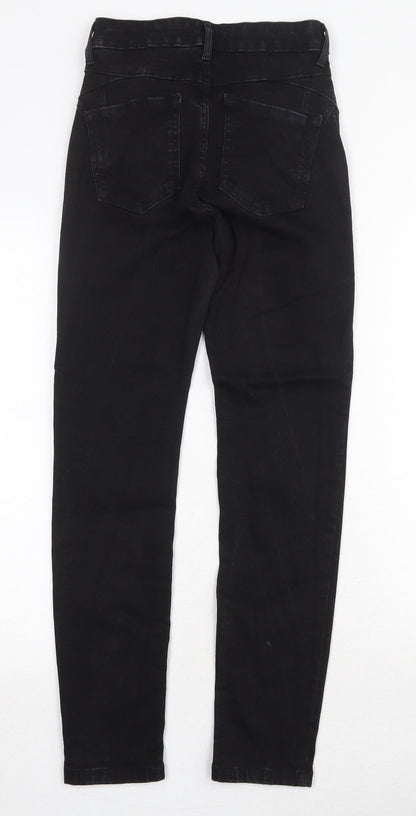 Womens UK Size 8 Marks and Spencer Regular Fit Skinny Black Jeans