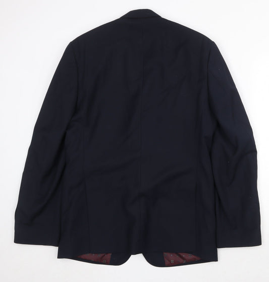 Mens UK Size 40 Burton Regular Blue Suit Jacket