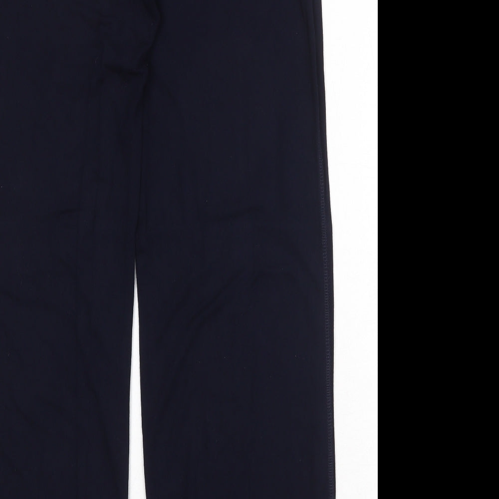 Womens UK Size 10 Marks and Spencer Regular Fit  Blue Trousers