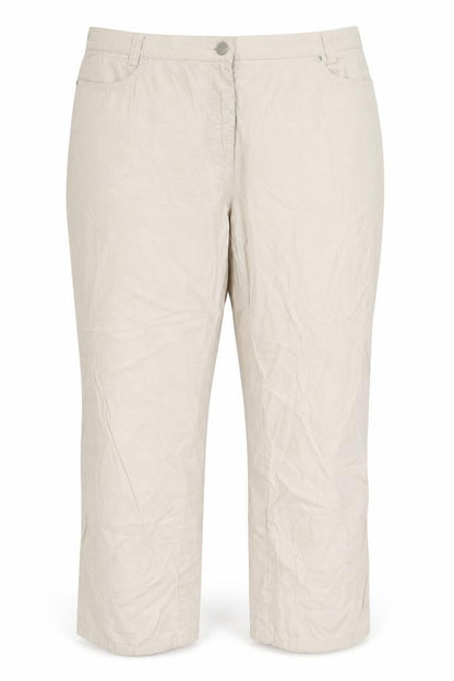 Womens UK Size 36 in Toni Regular Fit Capri Beige Trousers