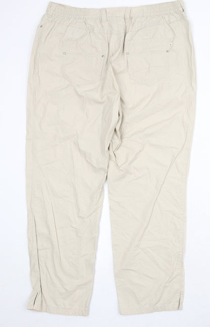 Womens UK Size 36 in Toni Regular Fit Capri Beige Trousers