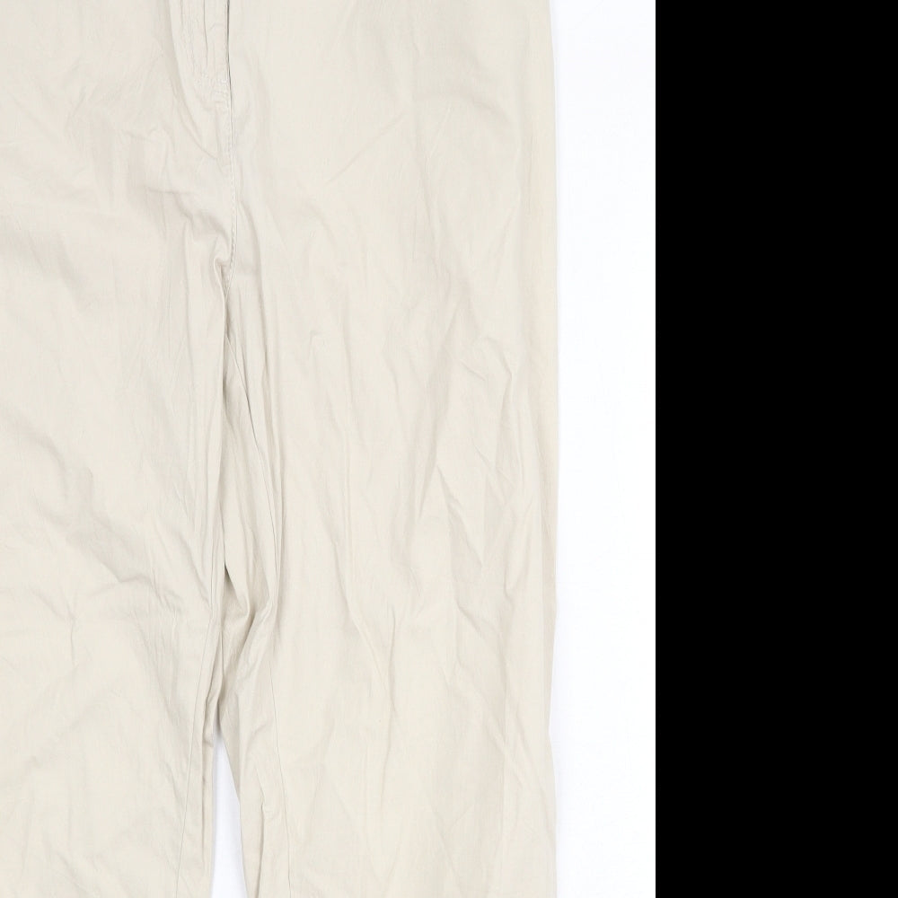 Womens UK Size 36 in Toni Regular Fit Capri Beige Trousers