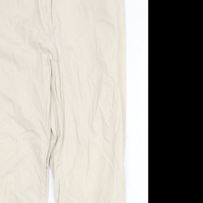 Womens UK Size 36 in Toni Regular Fit Capri Beige Trousers