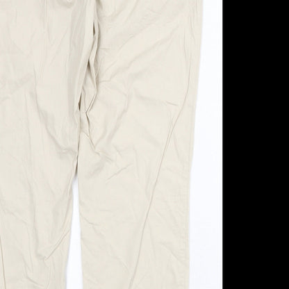 Womens UK Size 36 in Toni Regular Fit Capri Beige Trousers