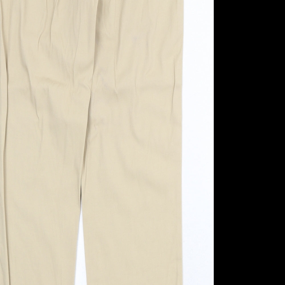 Womens UK Size 12 Episode Regular Fit  Beige Trousers