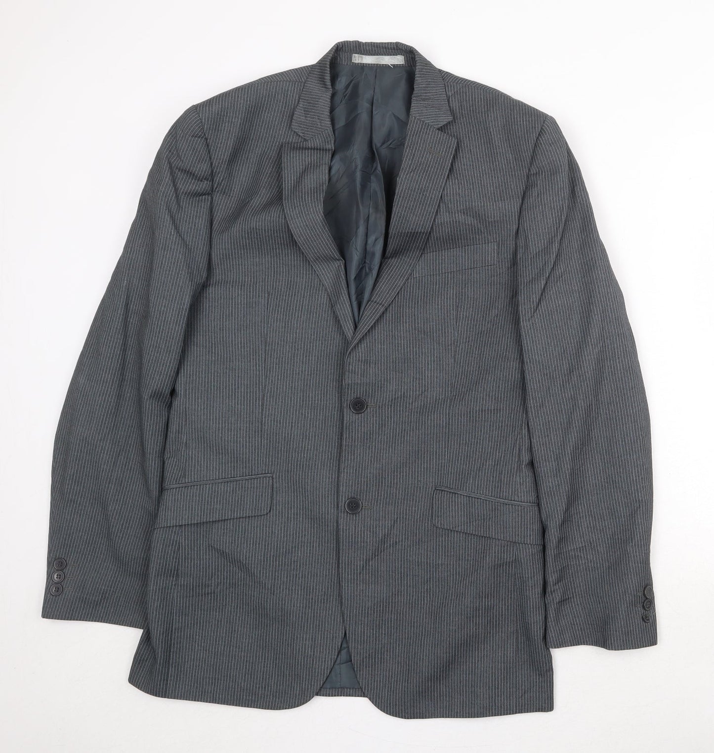 Mens UK Size 38 Burton Regular Grey Suit Jacket