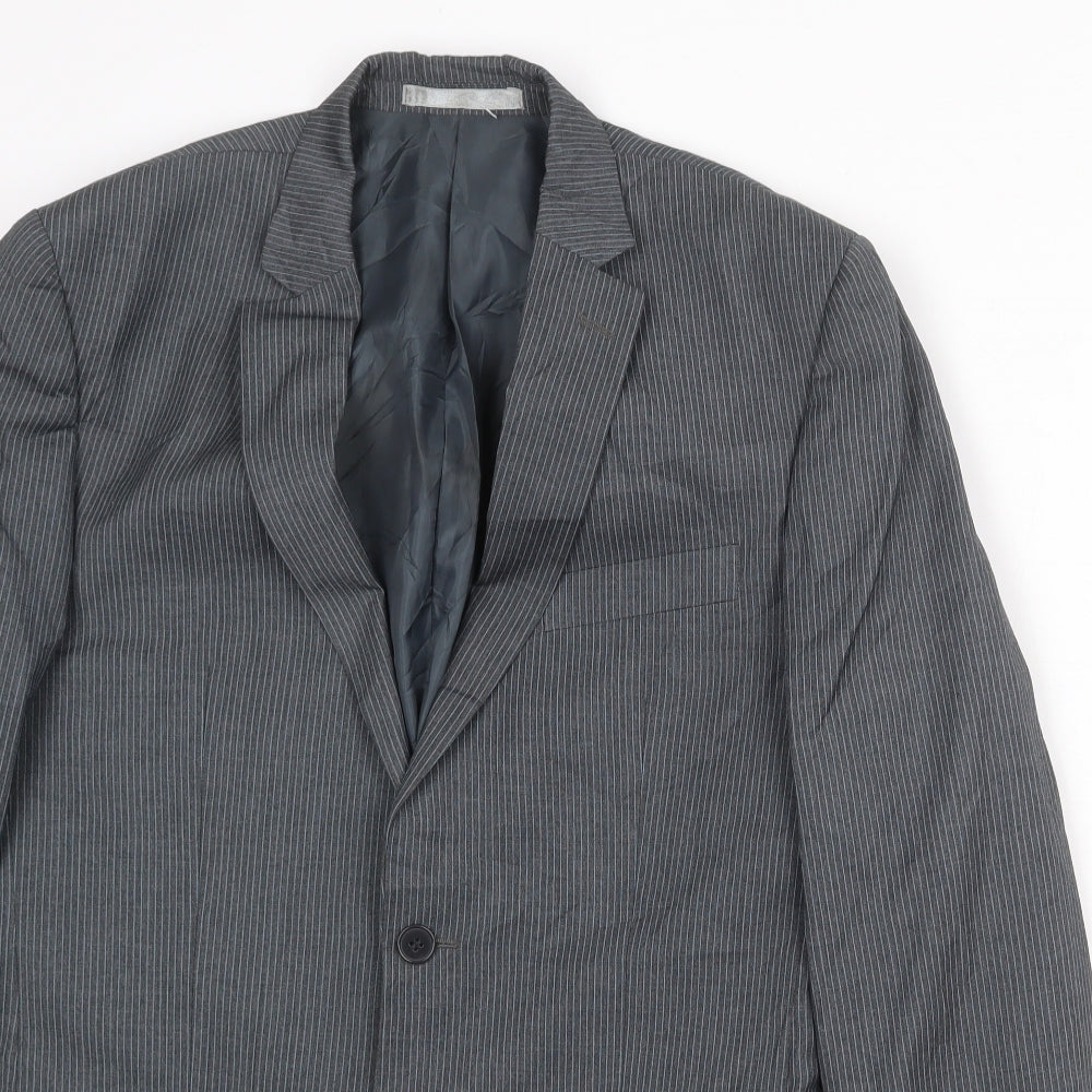 Mens UK Size 38 Burton Regular Grey Suit Jacket