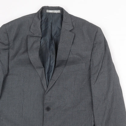 Mens UK Size 38 Burton Regular Grey Suit Jacket