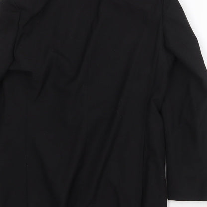 Simon Mens Black Wool Tuxedo Suit Jacket Size 40 Regular