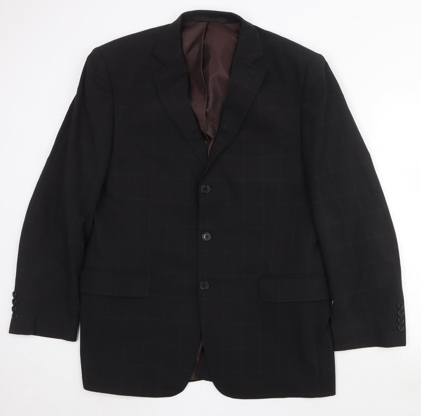 Mens UK Size 42 Marks and Spencer Regular Black Suit Jacket