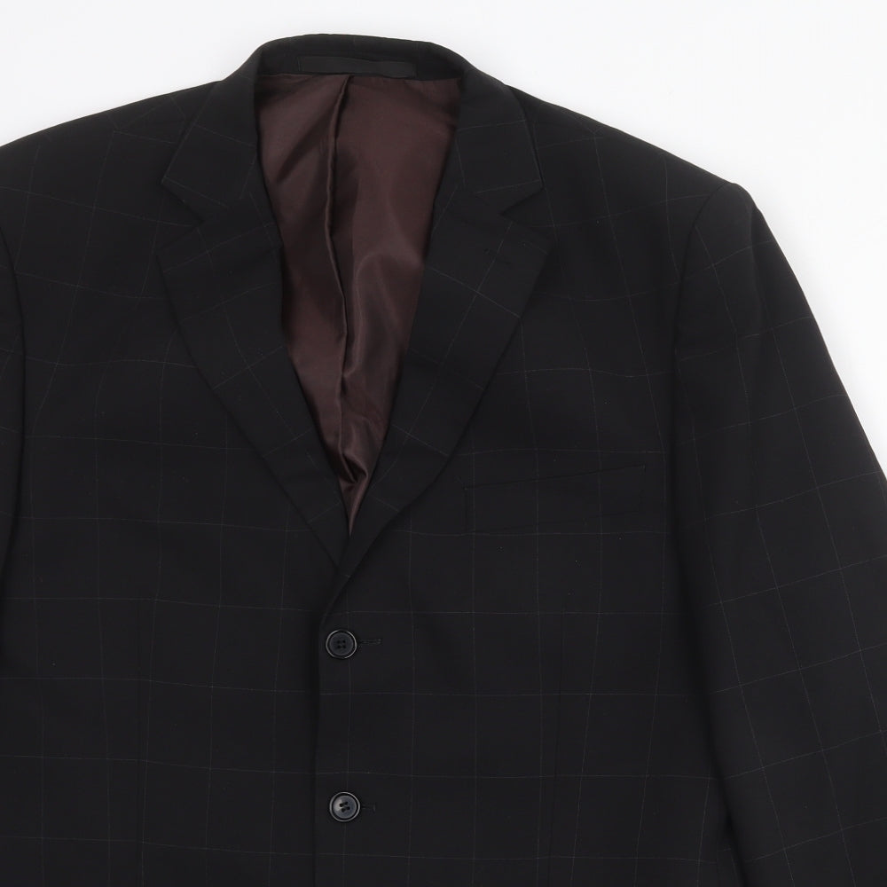 Mens UK Size 42 Marks and Spencer Regular Black Suit Jacket