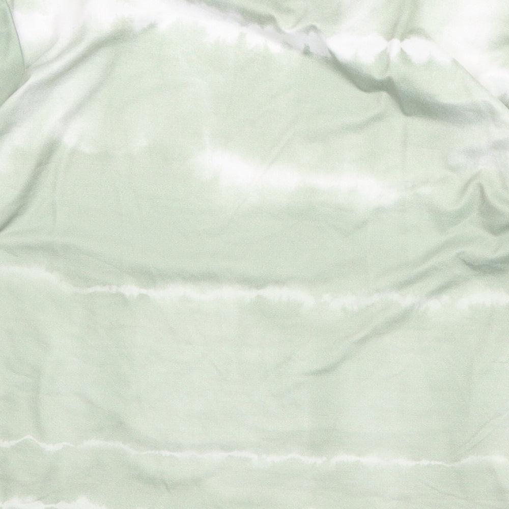 I SAW IT FIRST Womens Green Polyester Basic T-Shirt Size 14 Round Neck - Tie Dye