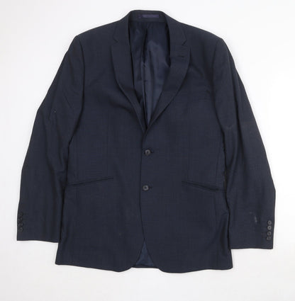 Mens UK Size 42 Racing Green Regular Blue Suit Jacket