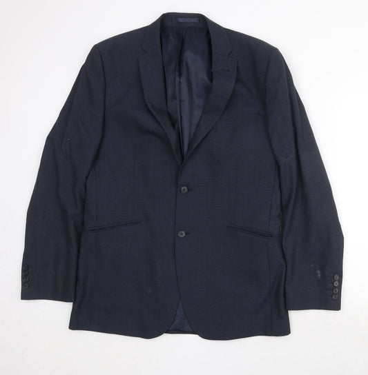 Mens UK Size 42 Racing Green Regular Blue Suit Jacket