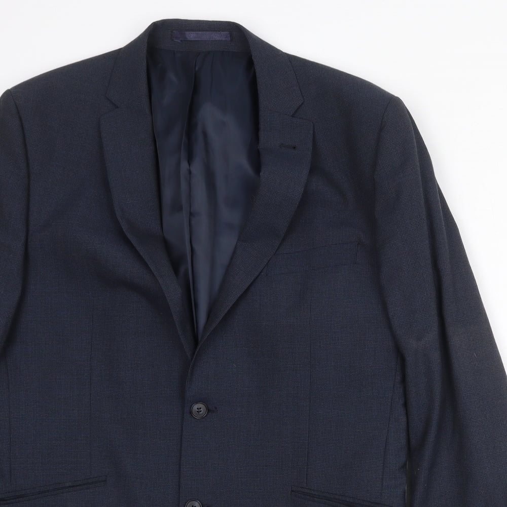 Mens UK Size 42 Racing Green Regular Blue Suit Jacket