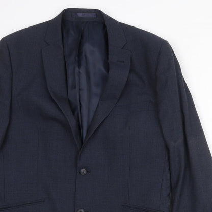 Mens UK Size 42 Racing Green Regular Blue Suit Jacket