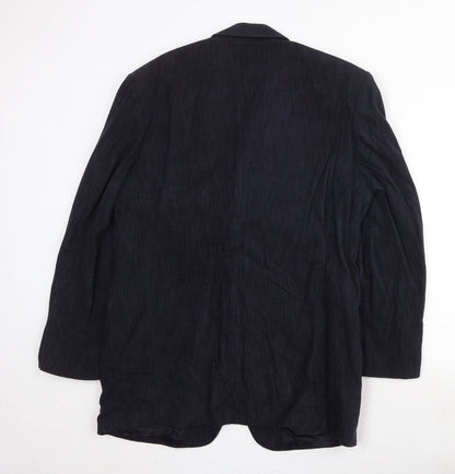 Mens UK Size 40 Marks and Spencer Regular Blue Suit Jacket