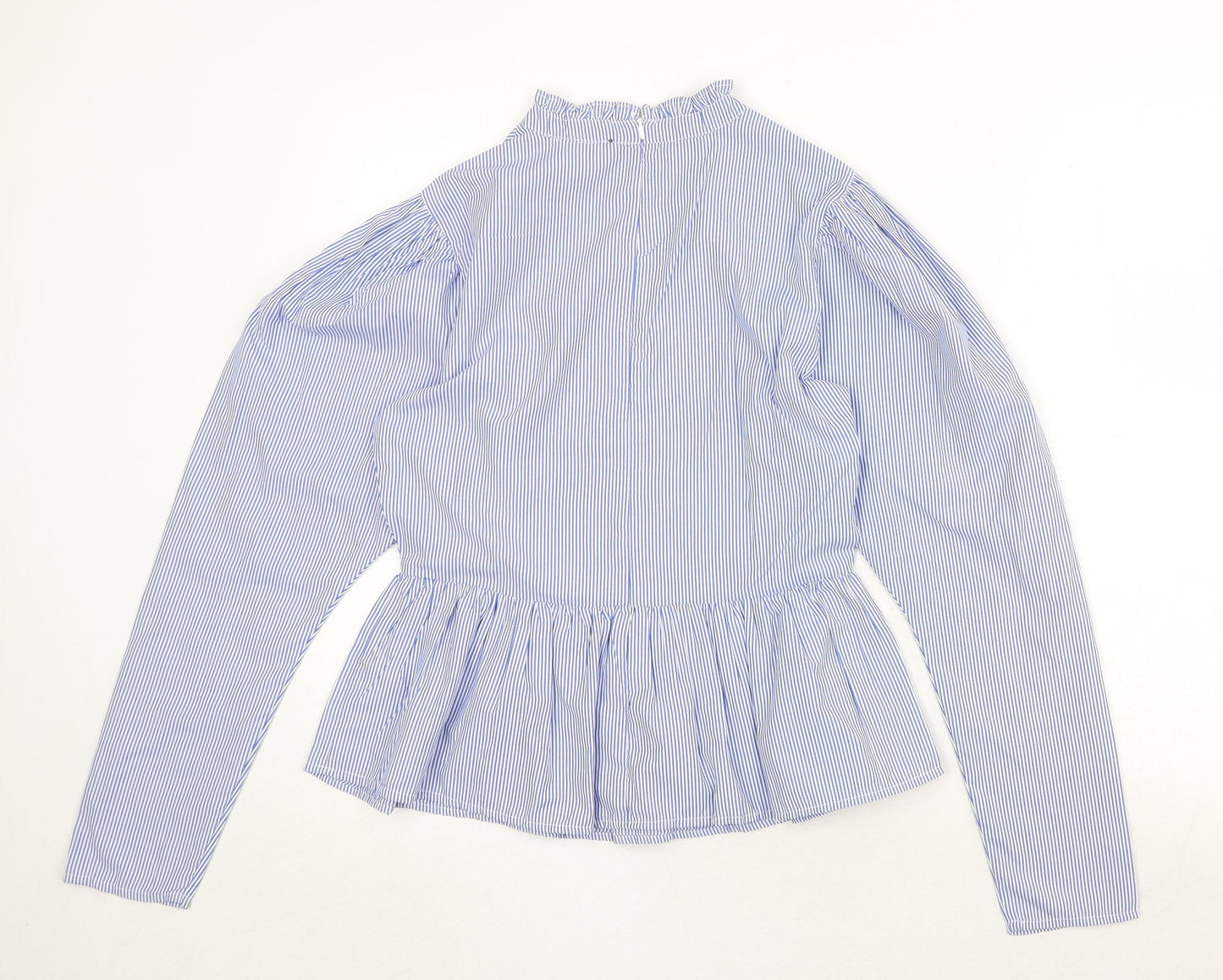 Womens UK Size 8 New Look Blue Basic Blouse