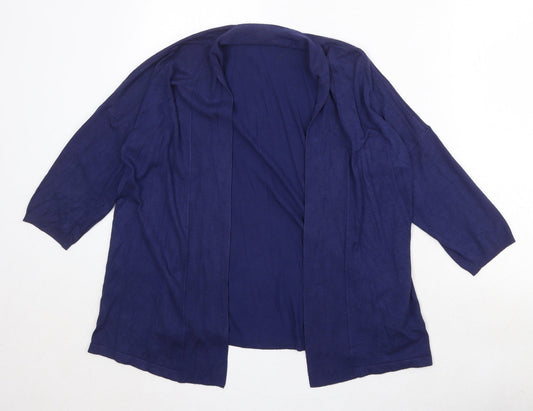 Womens UK Size 10 Marks and Spencer Blue Cardigan Jumper