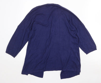 Womens UK Size 10 Marks and Spencer Blue Cardigan Jumper