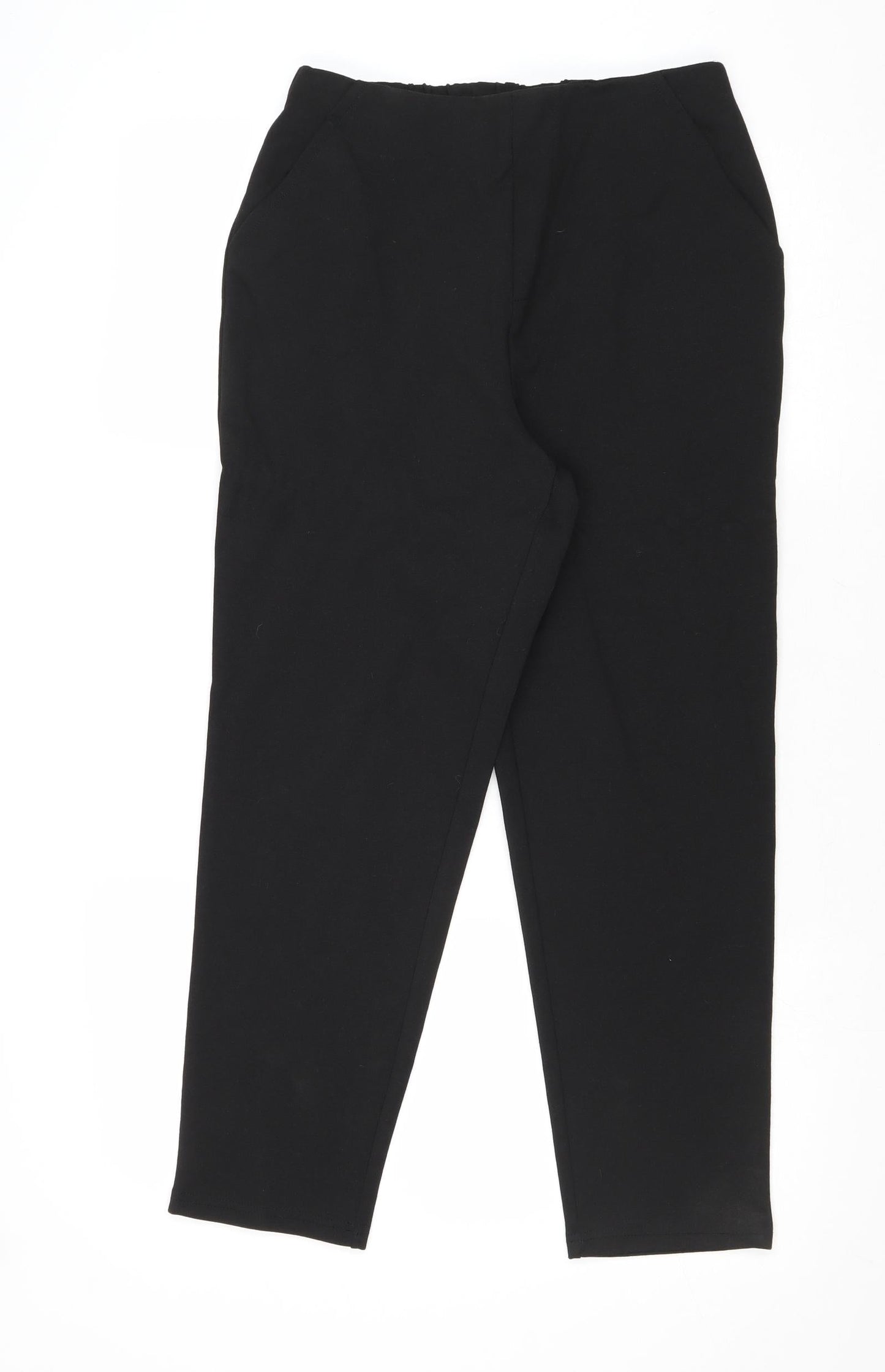 Womens UK Size 10 ASOS Regular Fit Carrot Black Trousers