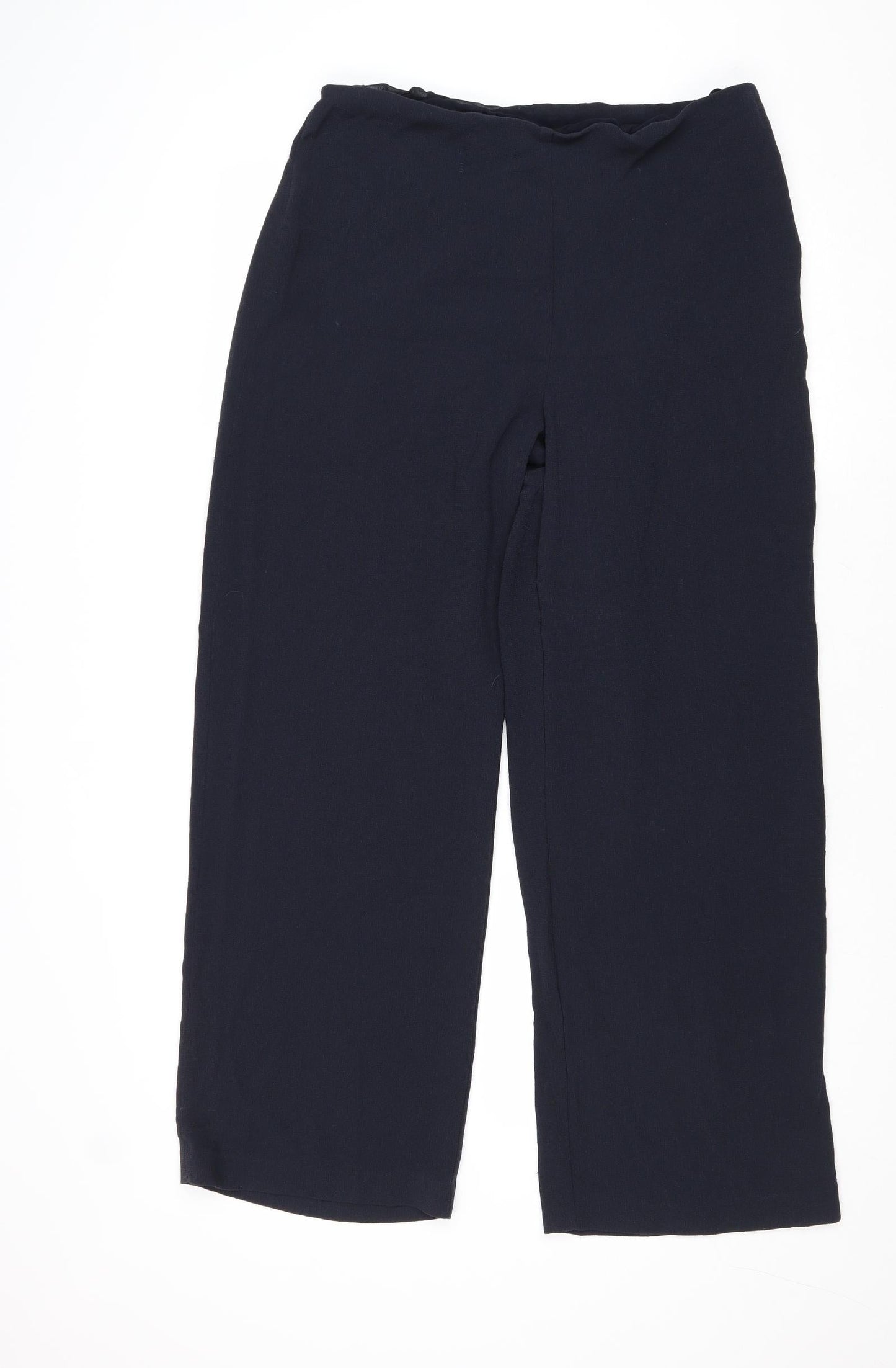 Womens UK Size 14 Marks and Spencer Regular Fit  Blue Trousers