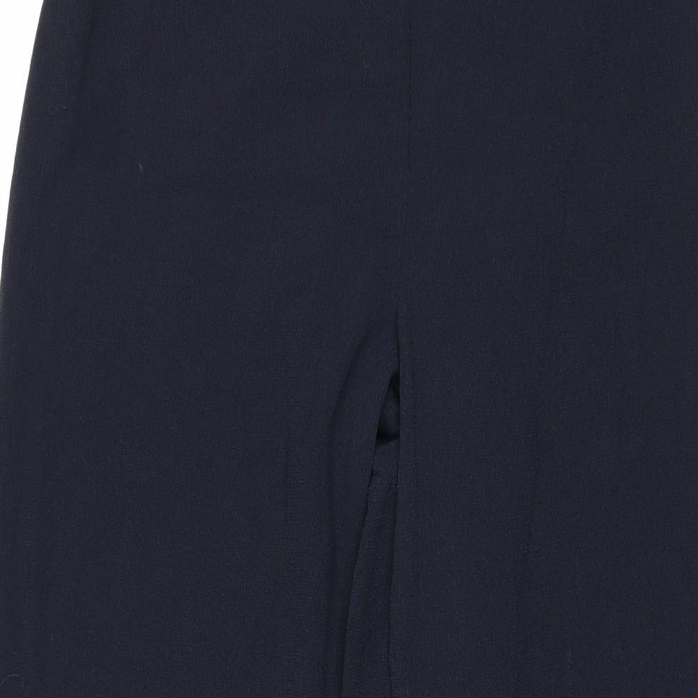 Womens UK Size 14 Marks and Spencer Regular Fit  Blue Trousers