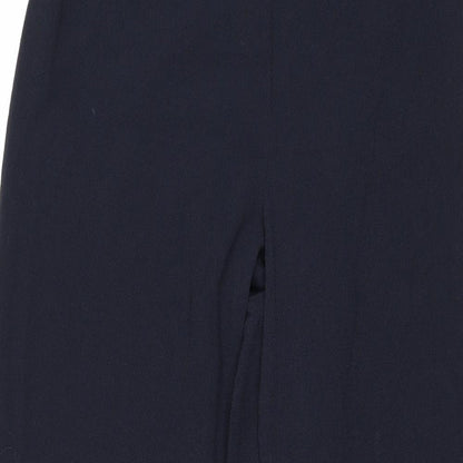 Womens UK Size 14 Marks and Spencer Regular Fit  Blue Trousers