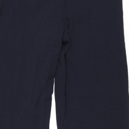 Womens UK Size 14 Marks and Spencer Regular Fit  Blue Trousers