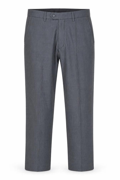 Mens UK Size 32 in TL Regular Fit Dress Pants Grey Trousers