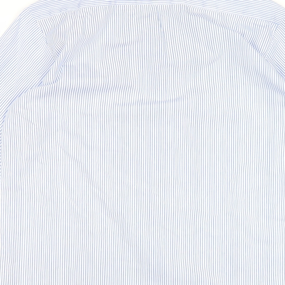 Mens UK Size 14 Denby Dale Blue  Button-Up Long Sleeve Casual Shirt