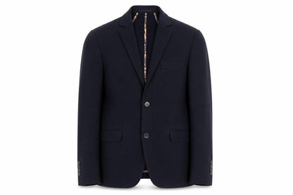 Without Prejudice Mens Blue Polyester Jacket Suit Jacket Size 40 Regular