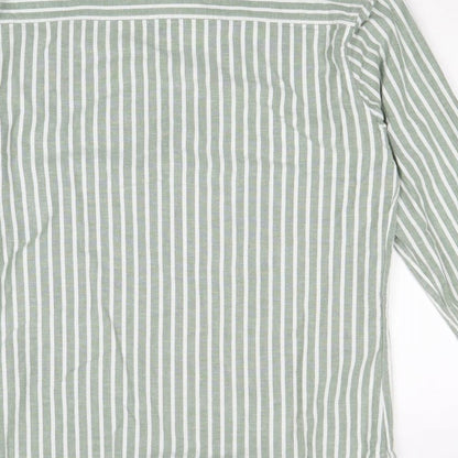 Mens UK Size M Boohoo Green  Button-Up Long Sleeve Casual Shirt