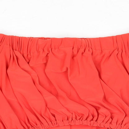Womens UK Size XS Love Red Basic Tank