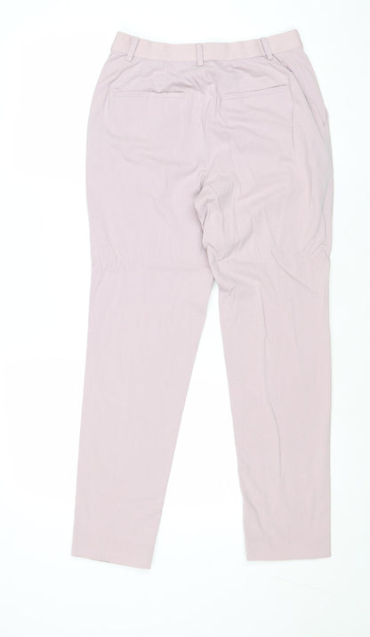 Womens UK Size S Uniqlo Regular Fit  Purple Trousers