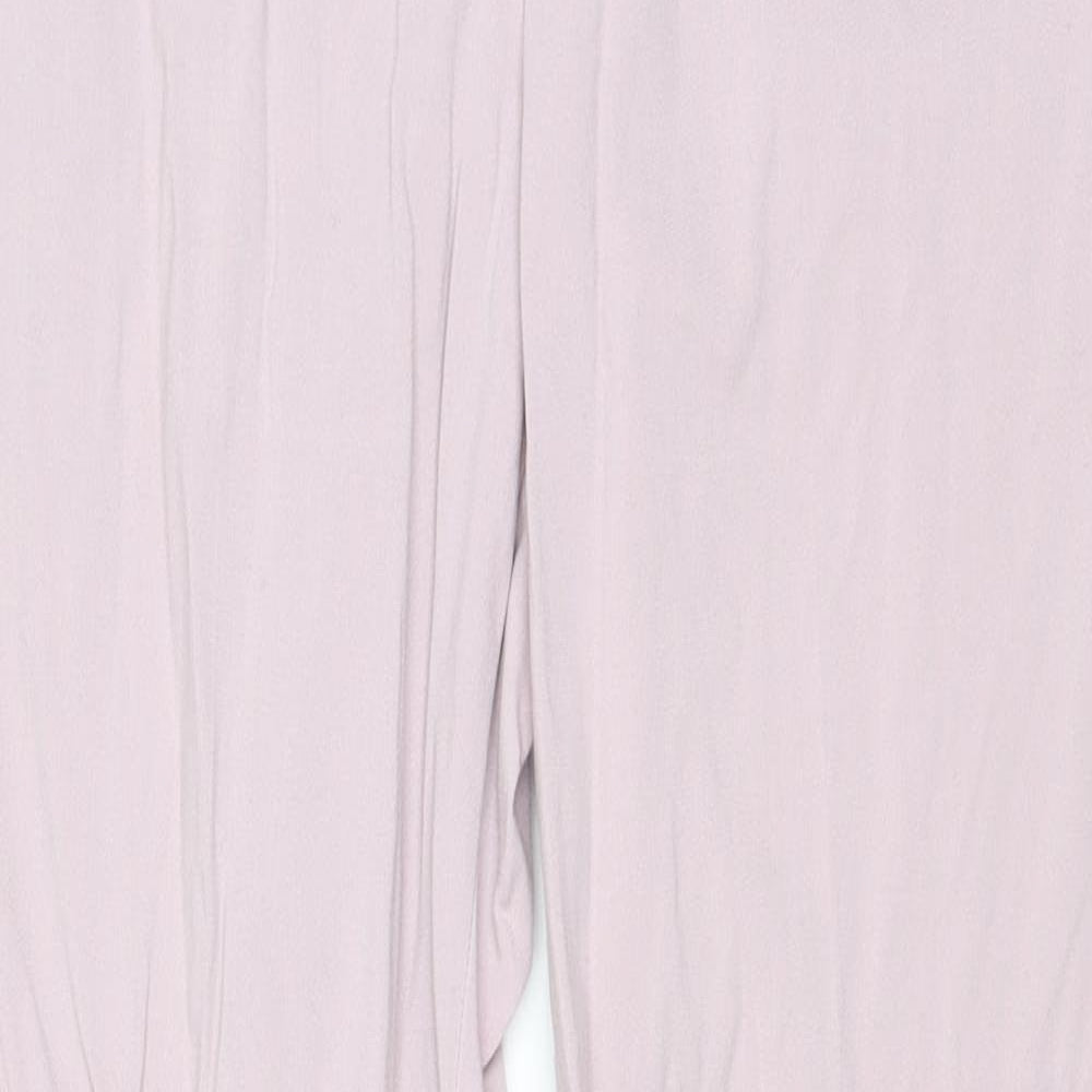 Womens UK Size S Uniqlo Regular Fit  Purple Trousers