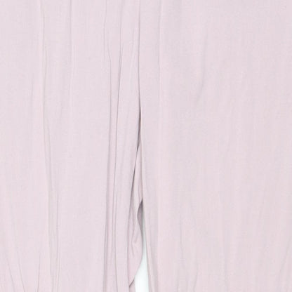 Womens UK Size S Uniqlo Regular Fit  Purple Trousers