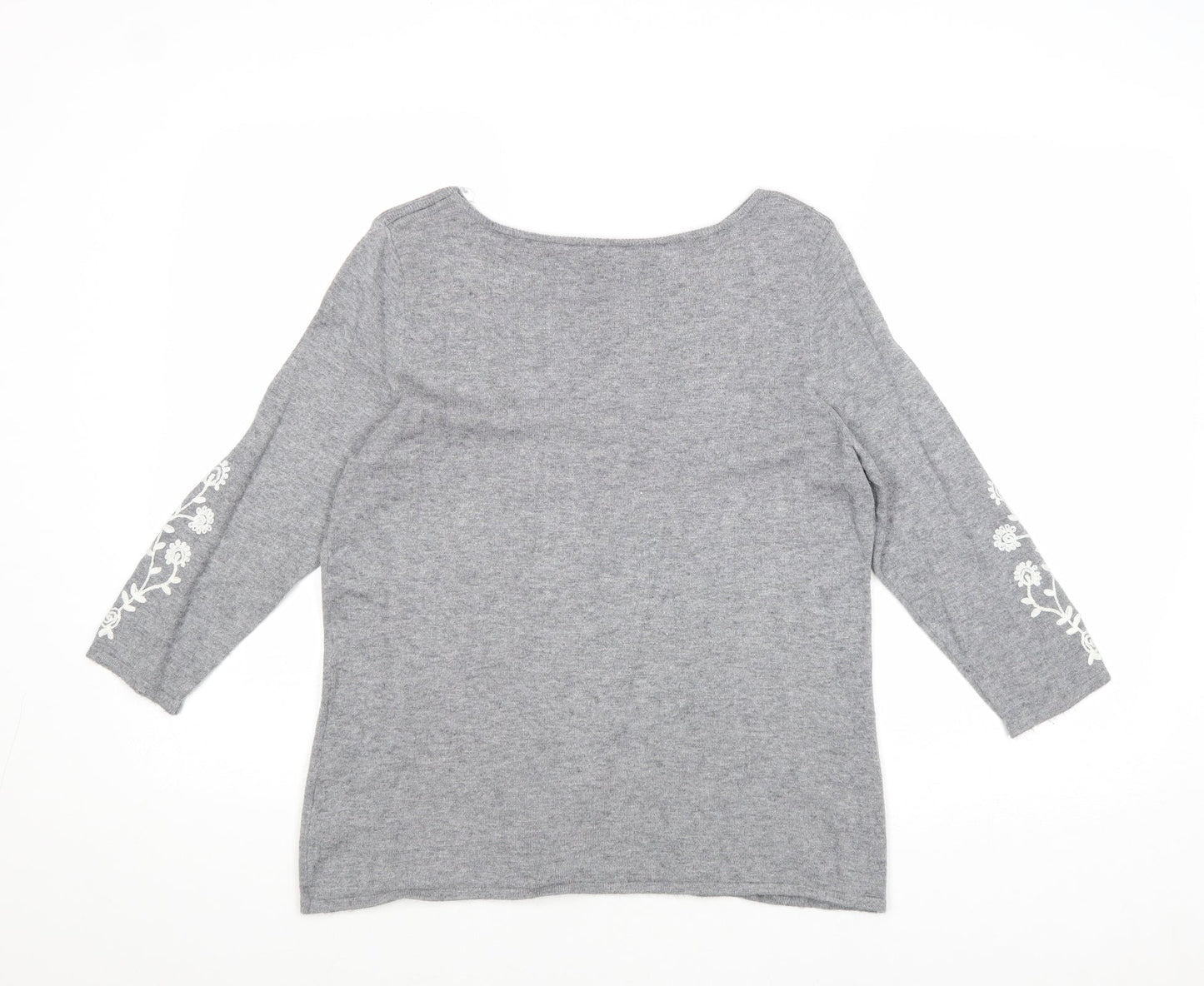 Womens UK Size 12 Bonmarché Grey Pullover Jumper