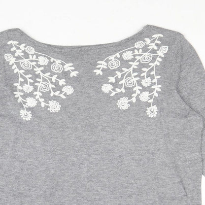 Womens UK Size 12 Bonmarché Grey Pullover Jumper