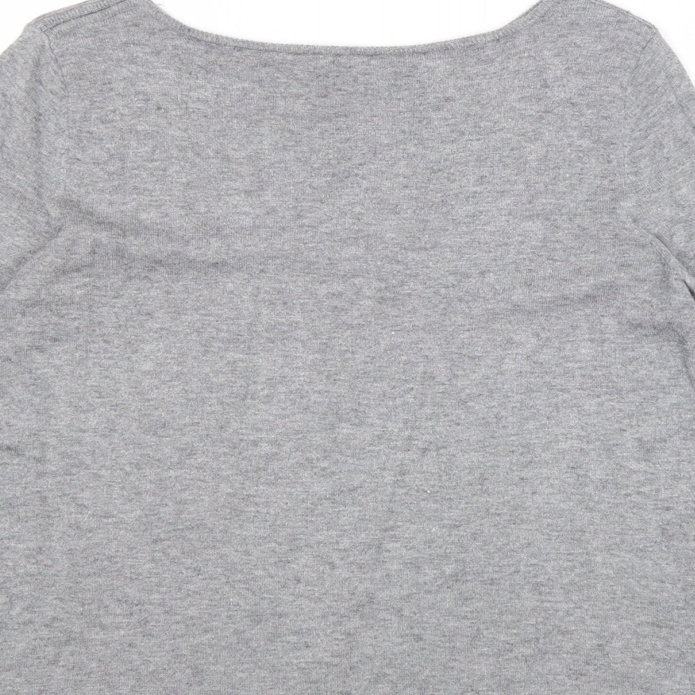 Womens UK Size 12 Bonmarché Grey Pullover Jumper